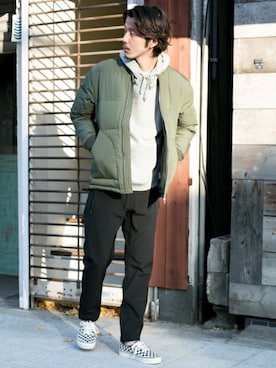 「URBAN RESEARCH Sonny Label（アーバンリサーチサニーレーベル）のアイテム（ダウンジャケット/コート）」を使った、shibataniさん（メンズ・180cm）の冬コーディネート