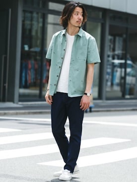 「URBAN RESEARCH Sonny Label（アーバンリサーチサニーレーベル）のアイテム（スニーカー）」を使った、shibataniさん（メンズ・180cm）の春コーディネート