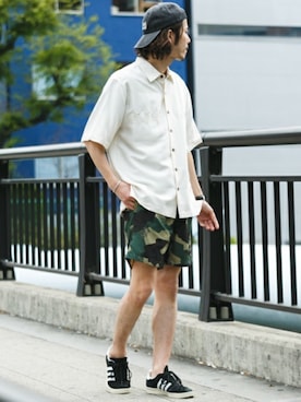 「URBAN RESEARCH Sonny Label（アーバンリサーチサニーレーベル）のアイテム（帽子）」を使った、shibataniさん（メンズ・180cm）の春コーディネート