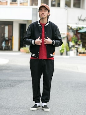 「URBAN RESEARCH Sonny Label（アーバンリサーチサニーレーベル）のアイテム（帽子）」を使った、shibataniさん（メンズ・180cm）の冬コーディネート