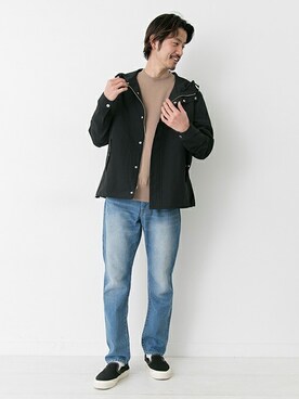 「URBAN RESEARCH Sonny Label（アーバンリサーチサニーレーベル）のアイテム（マウンテンパーカー）」を使った、shibataniさん（メンズ・180cm）の冬コーディネート