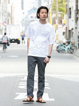 shibataniさん（メンズ・180cm）の春コーディネート