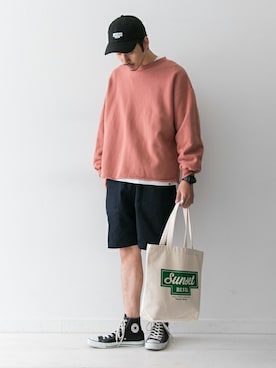 「URBAN RESEARCH Sonny Label（アーバンリサーチサニーレーベル）のアイテム（帽子）」を使った、shibataniさん（メンズ・180cm）の秋コーディネート