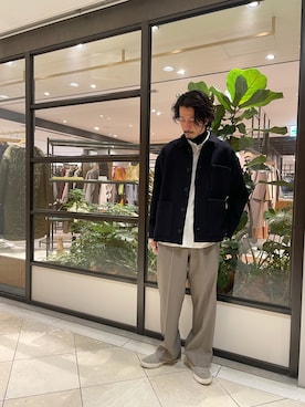「URBAN RESEARCH（アーバンリサーチ）のアイテム（カバーオール）」を使った、shibataniさん（メンズ・180cm）の冬コーディネート