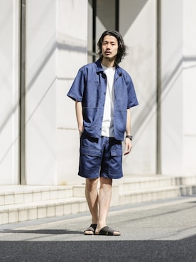 「WILD THINGS（ワイルドシングス）のアイテム（パンツ）」を使った、shibataniさん（メンズ・180cm）の春コーディネート