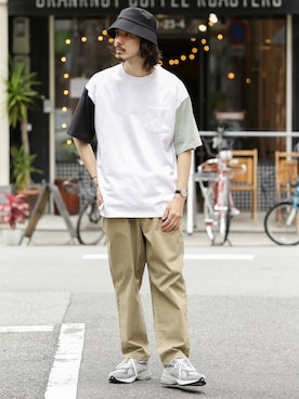 「URBAN RESEARCH Sonny Label（アーバンリサーチサニーレーベル）のアイテム（帽子）」を使った、shibataniさん（メンズ・180cm）の春コーディネート