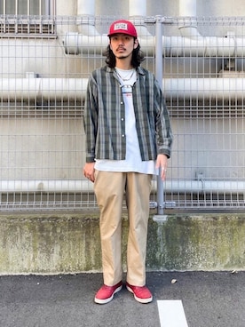 「STUSSY（ステューシー）のアイテム」を使った、shibataniさん（メンズ・180cm）の夏コーディネート