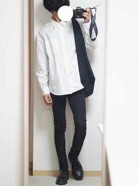 「Dr. Martens（ドクターマーチン）のDr.Martens / ドクターマーチン 1461 3EYE GIBSON SHOE 3ホール ギブソン シューズ ブーツ（ブーツ）」を使った、れんさん（メンズ・172cm）の秋コーディネート