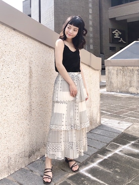 「skirt」｜「アイテム（その他シューズ）」を使った、chelseatwさん（レディース・156cm）の春コーディネート