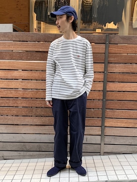 「FREDY MAC（フレディーマック）のアイテム（帽子）」を使った、須山さん（メンズ・177cm）の秋コーディネート