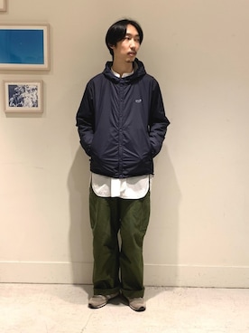 「アイテム（ブルゾン）」を使った、須山さん（メンズ・177cm・30代）の秋コーディネート