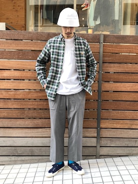 「KIFFE（キッフェ）のアイテム」を使った、須山さん（メンズ・177cm）の冬コーディネート
