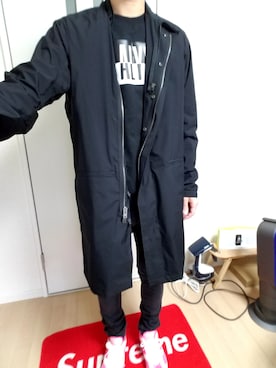 「アイテム（モッズコート）」を使った、N.Oさん（メンズ・171cm）の夏コーディネート
