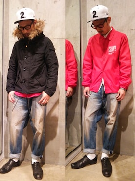 「Johnbull Private labo（ジョンブルプライベートラボ）のアイテム（その他）」を使った、tatさん（メンズ・173cm）の冬コーディネート