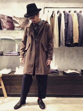 「Johnbull Private labo（ジョンブルプライベートラボ）のアイテム（その他）」を使った、tatさん（メンズ・173cm）の冬コーディネート