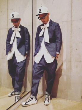 「Johnbull Private labo（ジョンブルプライベートラボ）のアイテム（その他）」を使った、tatさん（メンズ・173cm）の冬コーディネート