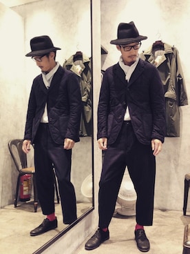 「Johnbull Private labo（ジョンブルプライベートラボ）のアイテム（その他）」を使った、tatさん（メンズ・173cm）の冬コーディネート
