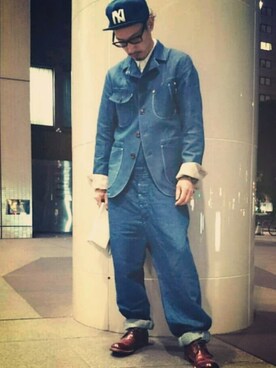 「Johnbull Private labo（ジョンブルプライベートラボ）のアイテム（その他）」を使った、tatさん（メンズ・173cm）の冬コーディネート