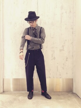 「Johnbull Private labo（ジョンブルプライベートラボ）のアイテム（その他）」を使った、tatさん（メンズ・173cm）の冬コーディネート