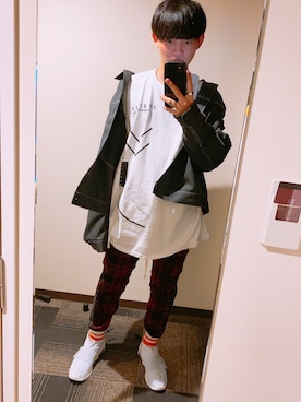 「EPTM（エピトミ）のアイテム（パンツ）」を使った、たくみさん（メンズ・168cm）の冬コーディネート