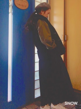 「CONVERSE（コンバース）のconverse（コンバース） ALL STAR OX（オールスターOX）（スニーカー）」を使った、marinaさん（レディース・165cm）の冬コーディネート