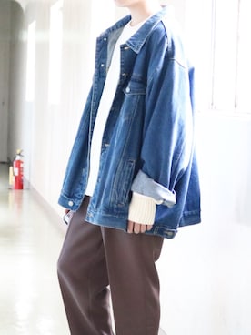 「POLO RALPH LAUREN（ポロ ラルフ ローレン）のアイテム（ニット/セーター、ホワイト系）」を使った、よっくんさん（メンズ・171cm）の春コーディネート