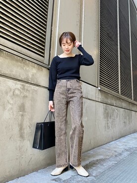 MOTOZAWA HONOKAさん（レディース・159cm）の冬コーディネート