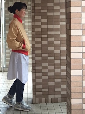 「アイテム（ブルゾン）」を使った、enonoさん（レディース・157cm・30代）の冬コーディネート