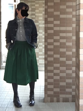 「FREELANCE（フリーランス）のアイテム」を使った、enonoさん（レディース・157cm）の春コーディネート