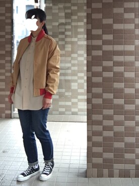 「アイテム（ブルゾン）」を使った、enonoさん（レディース・157cm・30代）の春コーディネート