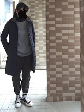 「アイテム（ステンカラーコート）」を使った、enonoさん（レディース・157cm・30代）の春コーディネート