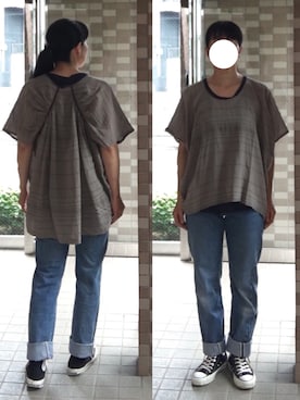 enonoさん（レディース・157cm）の夏コーディネート