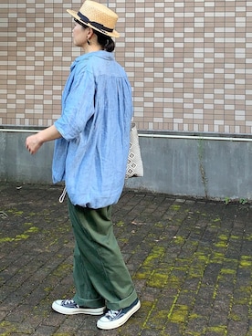 enonoさん（レディース・157cm）の夏コーディネート