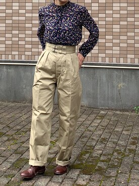 「SHOTOのアイテム」を使った、enonoさん（レディース・157cm）の秋コーディネート