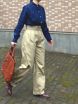 「SHOTOのアイテム」を使った、enonoさん（レディース・157cm）の秋コーディネート