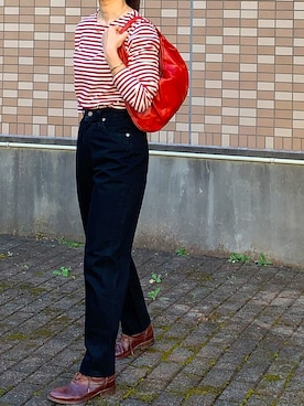 「SHOTOのアイテム」を使った、enonoさん（レディース・157cm）の秋コーディネート