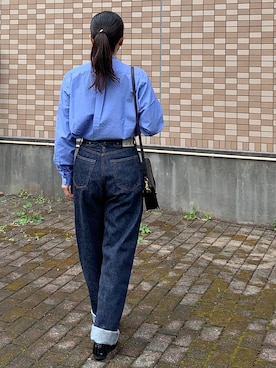 「アイテム（デニムパンツ）」を使った、enonoさん（レディース・157cm・40代）の春コーディネート