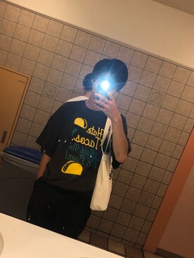 「RAGEBLUE（レイジブルー）のTRワイドパンツ/768016（その他パンツ、ブラック系）」を使った、じゅさん（メンズ・174cm）の秋コーディネート