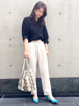 「arron（アローン）のアイテム」を使った、doudou_seikoさん（レディース・160cm）の夏コーディネート