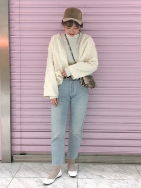 「DouDou（ドゥドゥ）のアイテム（帽子）」を使った、doudou_seikoさん（レディース・160cm）の冬コーディネート