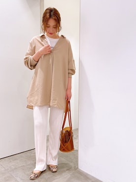 「ゆるパンツ」｜doudou_seikoさん（レディース・160cm）の春コーディネート
