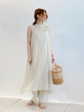 「DouDou（ドゥドゥ）のアイテム（ワンピース/ドレス）」を使った、doudou_seikoさん（レディース・160cm）の春コーディネート