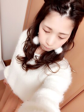 「one way（ワンウェイ）のアイテム（アクセサリー）」を使った、sayakaさん（レディース・156cm）の冬コーディネート