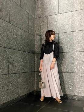 ルクールブラン京都ポルタ店スタッフさん（レディース・160cm）の夏コーディネート