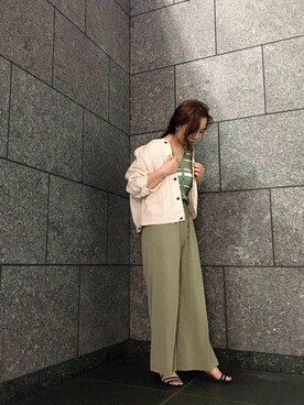 ルクールブラン京都ポルタ店スタッフさん（レディース・160cm）の冬コーディネート