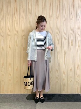 ルクールブラン京都ポルタ店スタッフさん(レディース・162cm)の春コーディネート