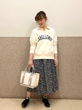 ルクールブラン京都ポルタ店スタッフさん（レディース・162cm）の春コーディネート