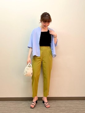 ルクールブラン京都ポルタ店スタッフさん（レディース・162cm）の春コーディネート