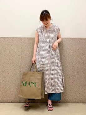 ルクールブラン京都ポルタ店スタッフさん（レディース・162cm）の春コーディネート