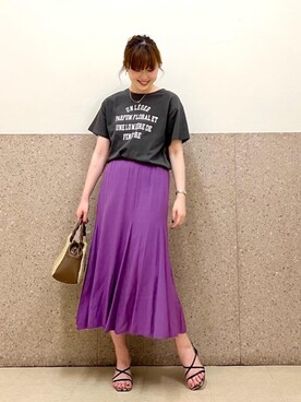 「gray」｜ルクールブラン京都ポルタ店スタッフさん（レディース・162cm）の春コーディネート